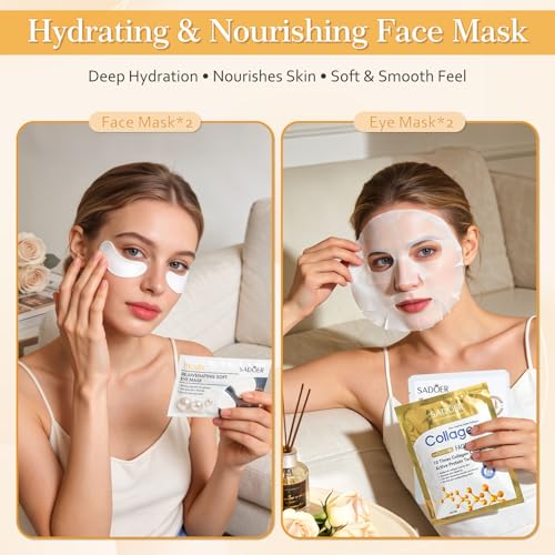 Self Care Gifts for Women Relaxation Spa Gift for Women Luxury Relaxing Spa Kit Ideas Pamper Beauty Care Package Gift Set for Her for Birthday Stress Relief Comfort Bath Gift Basket for Woman Mom