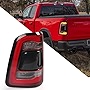 FIONE: For Dodge Ram 1500 Tail Light Assembly 2019-2022 LED Type & Red Lens Chrome Interior Left Driver Side Rear Light 55112993AD 55112993AB 55112993AC CH2800216