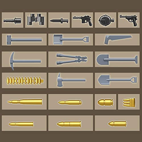 LDB SHOP Technik Panzer Bausteine, 608 Klemmbausteine Technic Marder III AUSF.H Militär Armee Panzer Modellbausatz… – Bild 8