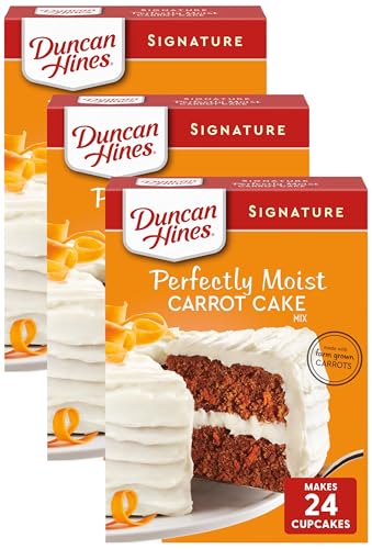 Duncan Hines Signature Perfectly Moist Carrot Cake Mix (Pack of 3)