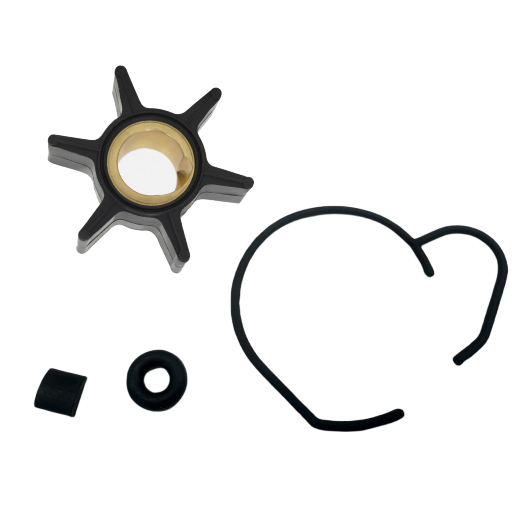 Water Pump Impeller &Key 395289 395265 388702 Evinrude Johnson 20 - Foto 3