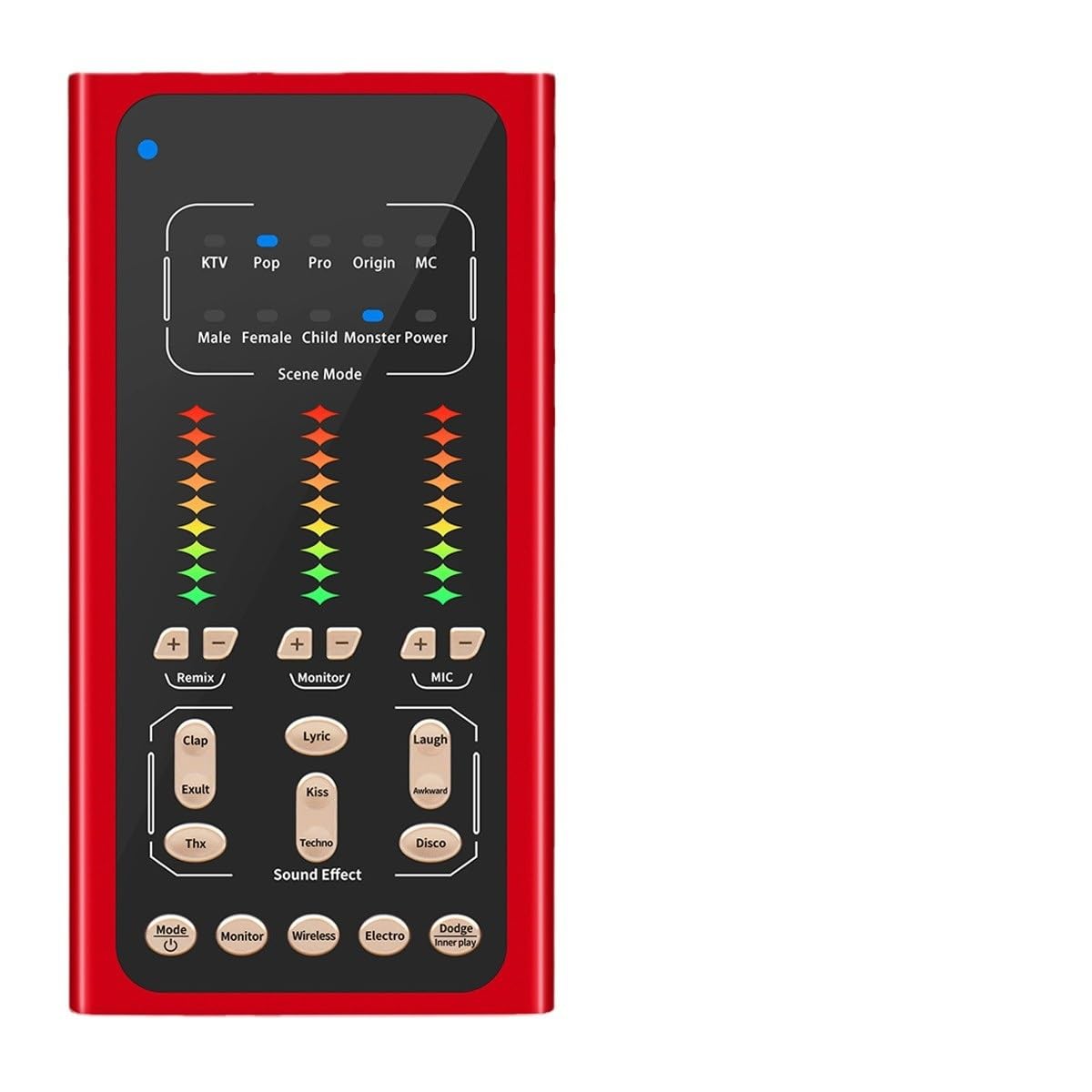 Mezclador de Audio, S2 Interfaz de Tarjeta de Sonido en Vivo Mezclador de DJ Kit de Tarjeta de Sonido USB Cambiador de Voz Sonido Amplio Bluetooth para Karaoke, Estudio, Streaming y grabación