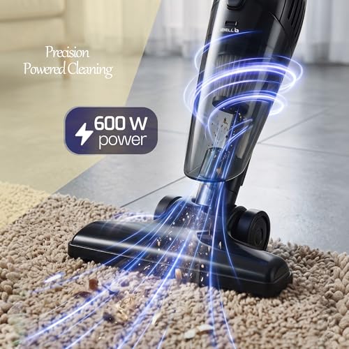 Image of IBELL TURBOSTICK650 Stick Vacuum Cleaner | 600W | 20kPa | HEPA Filter | Bagless Design | Ideal for Floors, Curtains, Carpets, Sofa | Black