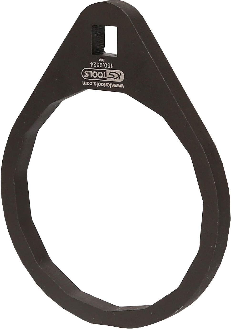 KS Tools 150.9524 Ölfilterschlüssel Ø 74,5 mm | 3/8 Zoll Flächen (für Benzin-Motoren) Oil Filter Wrench Diameter 74.5 mm / 3/8 Inch / 15 Surfaces (for Ford EcoBoost Petrol Engines)