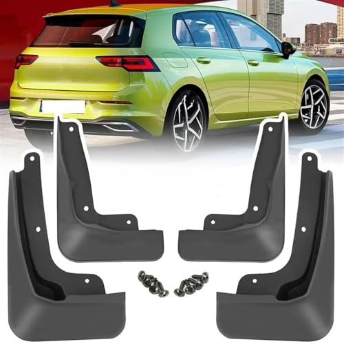 Bavettes garde-boue de qualité pour Golf MK8 accessoires noirs