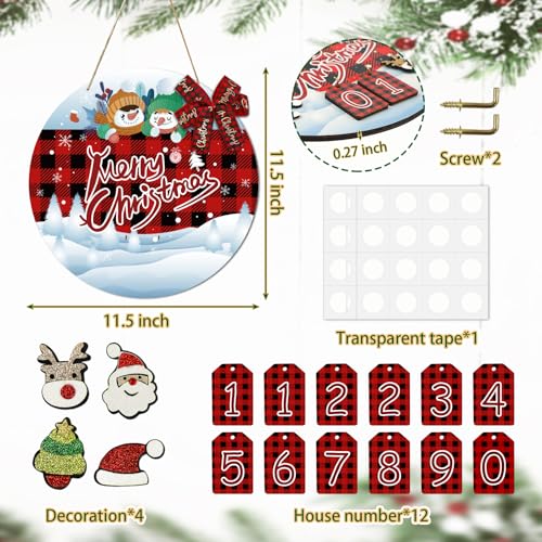 Christmas-Countdown-Calendar-Decor-for-Front-Door-Sign-Days-Till-Christmas-Countdown-Sign-DIY-Reusable-Wooden-Wreath-Merry-Christmas-Hanging-Sign-for-Farmhouse-Bedroom-Home-Wall-Gifts Christmas Countdown Calendar Decor for Front Door Sign Days Till Christmas Countdown Sign DIY Reusable Wooden Wreath Merry Christmas Hanging Sign for Farmhouse Bedroom Home Wall Gifts