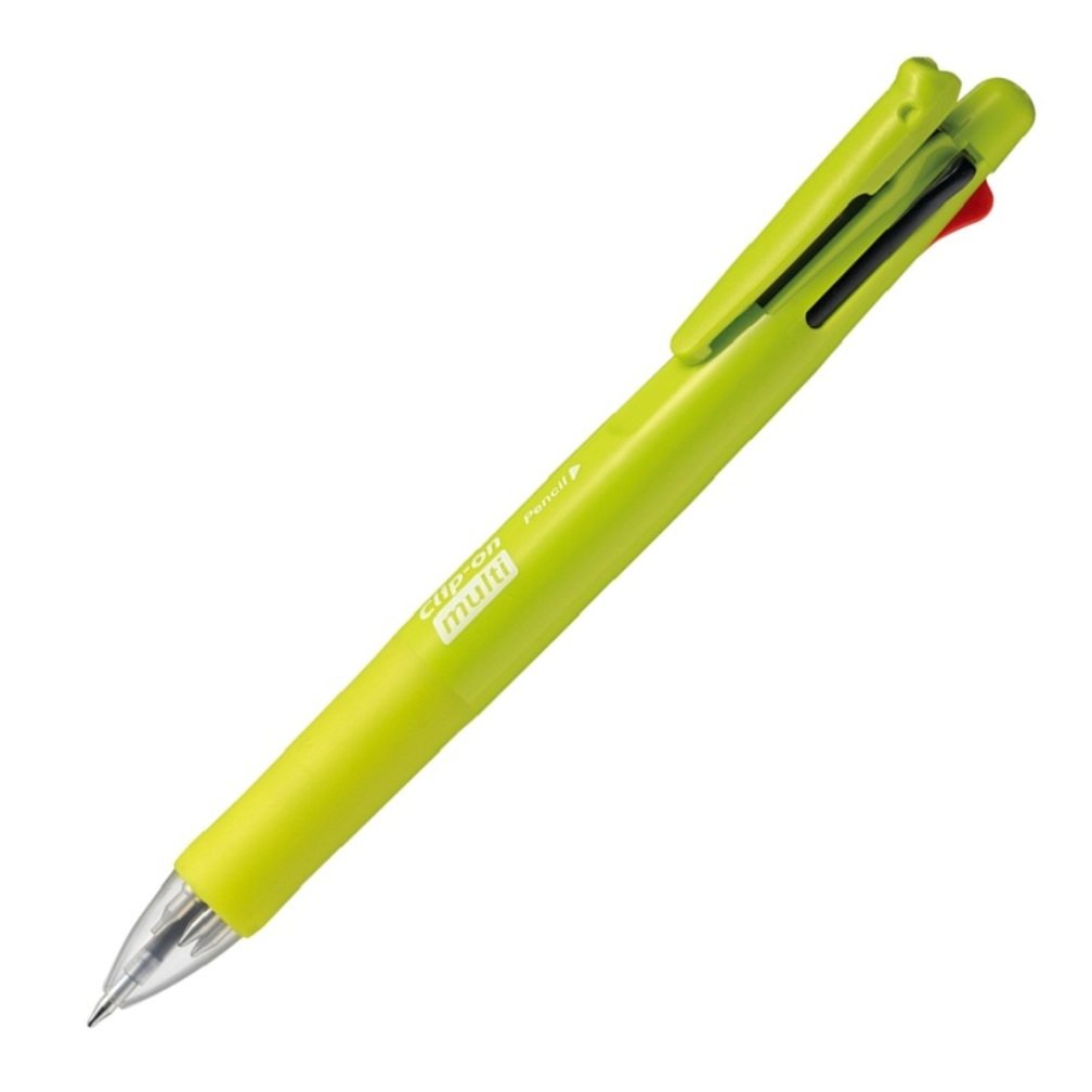 ZEBRA Clip-On Multi F Series 0.7 mm Ballpoint Multi Pen/0.5 mm Pencil, Active Green Body (B4SA1-ACG)