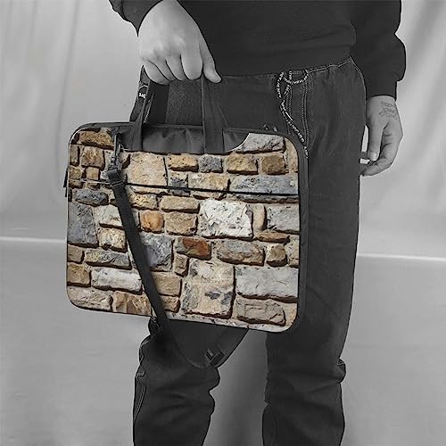 Sacoche pour ordinateur portable porte-documents rétro imprimé pierre - 6