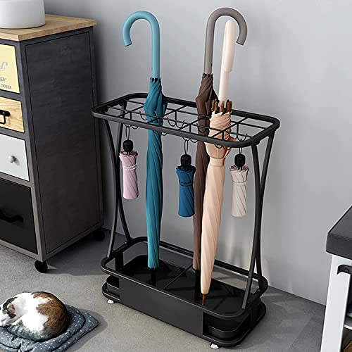 Porte-parapluies grand modèle métallique avec support de parapluie en fer - 6