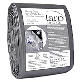 Kotap 6-ft x 8-ft Heavy-Duty 14 by 14 Cross Weave UV Blocking 10-mil Silver Poly Tarp, Item: TRS-0608