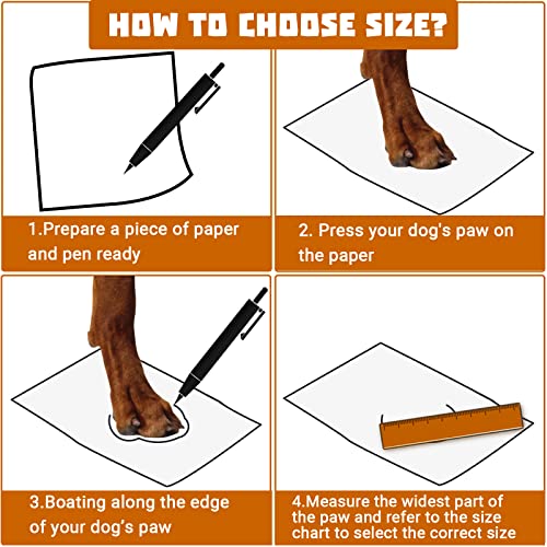 Cdycam Puppy Dogs Candy Colors Anti-Slip Waterproof Rubber Rain Shoes Boots Paws Cover (Rose Red, Small) #TOP1