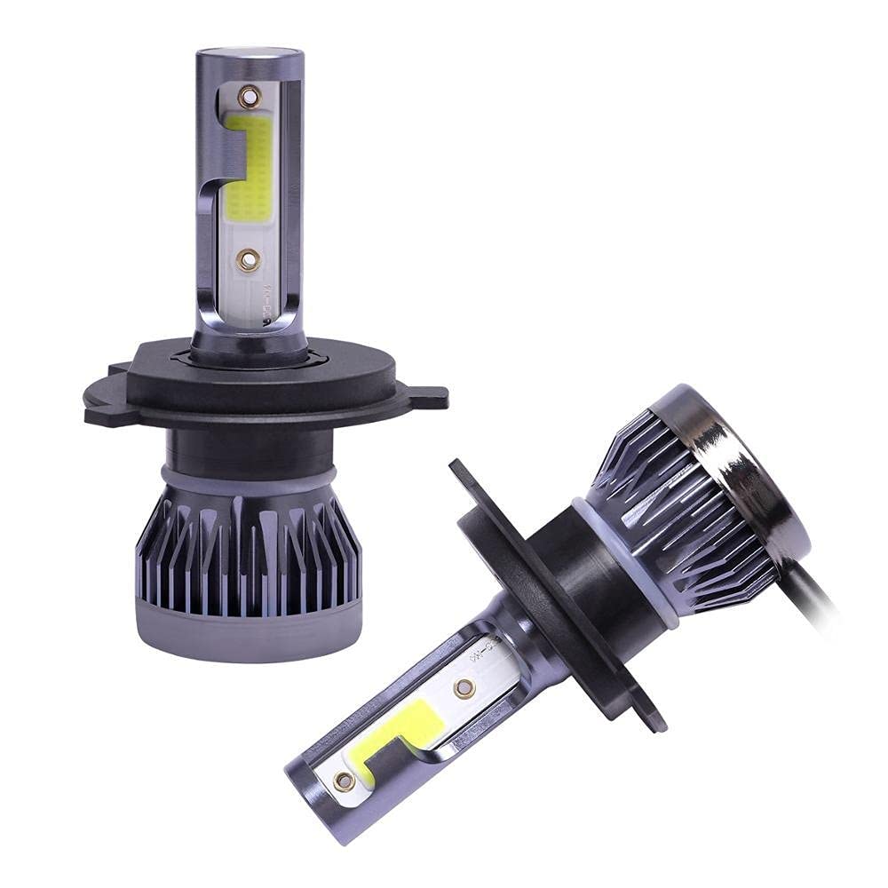 fari a LED 2pcs Car Faro Faro Mini Lampada H7 LED Lampadine H4 LED H1 H7 H8 H11 Kit di fari 9005 Hb3 9006 HB4 per Lampada a LED Auto 12V 80W 12000LM Lampadina a LED (Color : 4sides 6500K, Size : 120