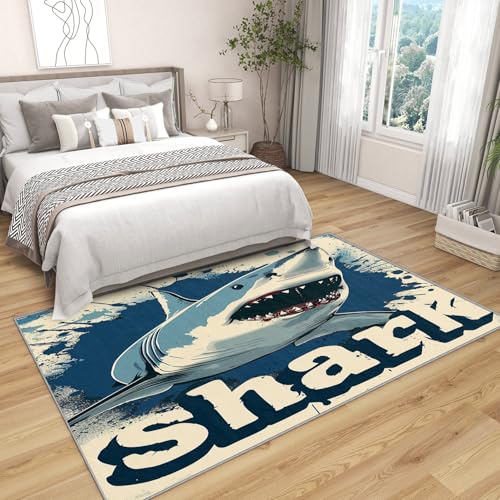 Tapis doux antidérapant et décoration d'intérieur à motifs marins