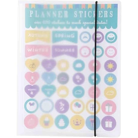 YOAVIP A5 Clear Storage Binder Book