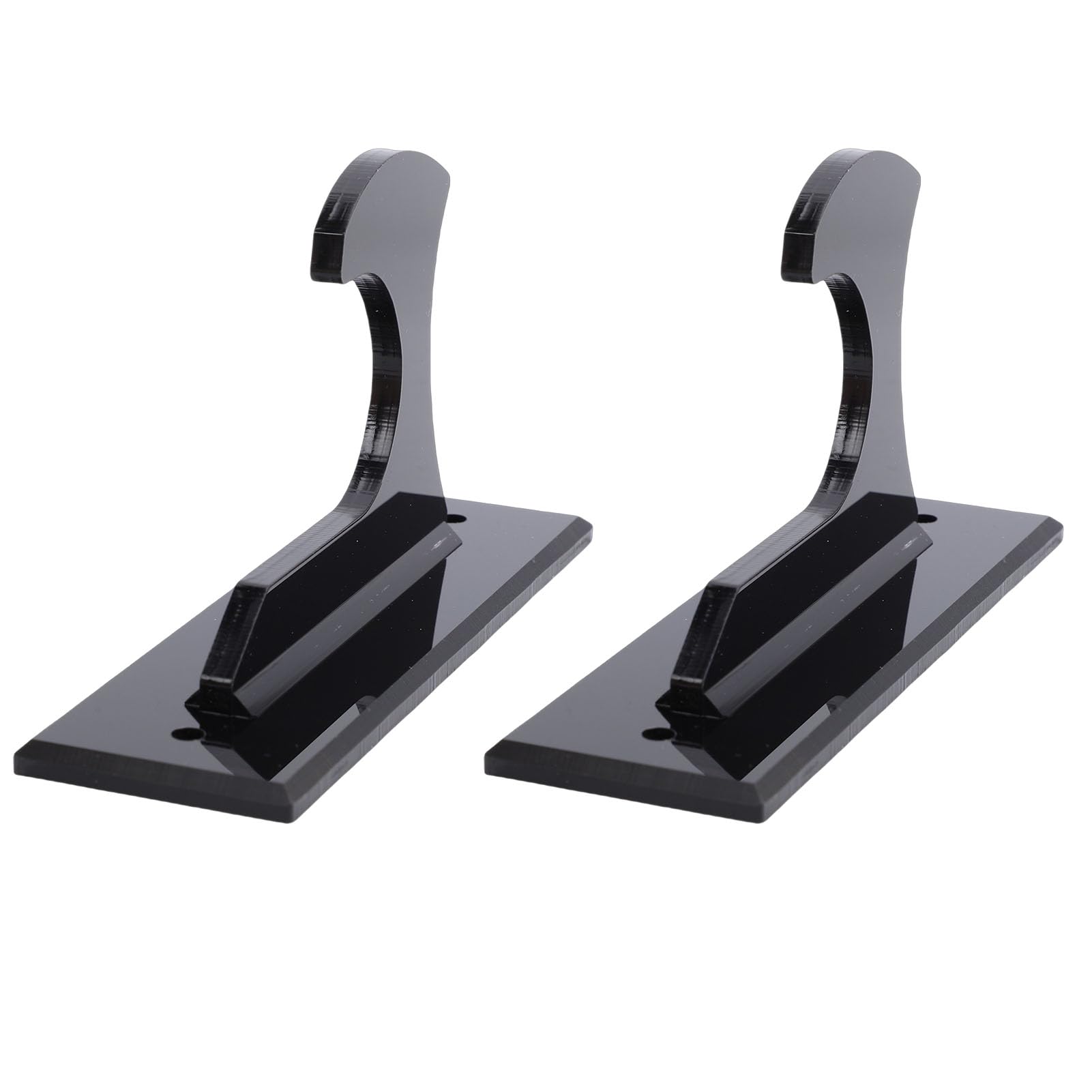 Keenso Uchwyt ścienny na Miecz, Akrylowy Uchwyt do Eksponowania Ostrzy Szabli i Tanto 12x4x6,5 Cm dla Kolekcjonerów Cosplay w Salonie lub Biurze (BLACK)