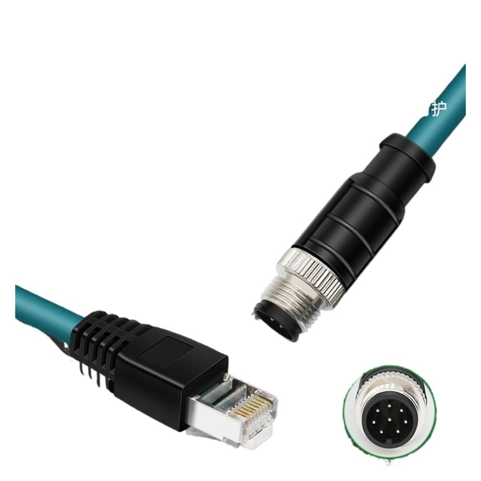 Cavo di codifica M12 a RJ45 Cavo di rete di livello industriale Cavo di rete compatibile a 8 pin Cavo principale Codifica tipo A(30M)