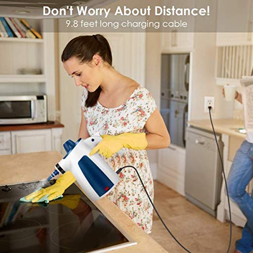 FFDDY Steam Cleaner, Portable Car Carpet Upholstery Cleaner Machine High Pressure Steamer with 9 Piece Accessories for Cleaning, Couch/Floor/Bathroom/Auto/Grout Cleaner for Home Use, Handheld Steamer