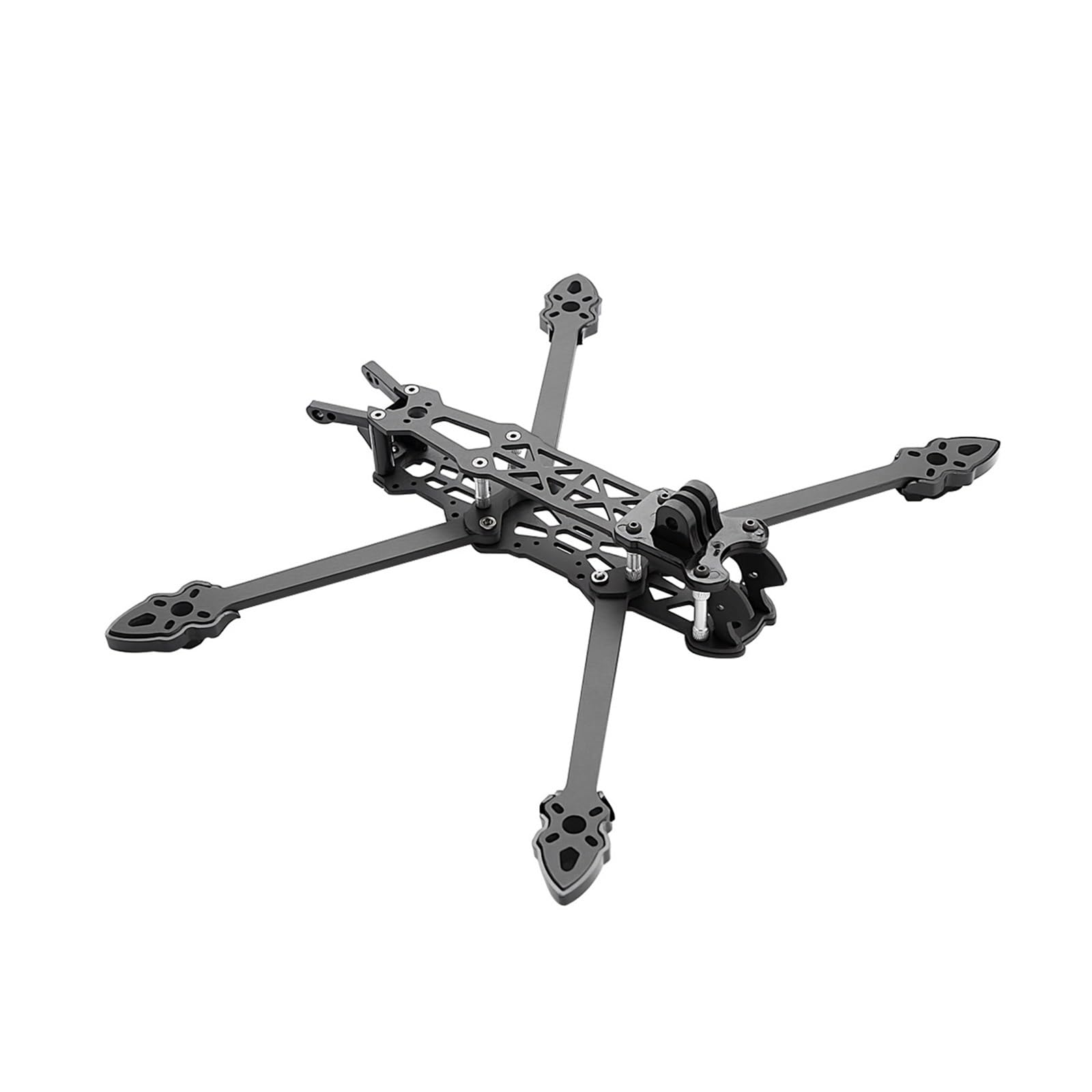 Kit telaio drone racing 5", 225 mm, braccio 5 mm, fibra di carbonio 3K | Per build DIY freestyle e racing, 145 x 172 mm, supporto camera 19 x 19 mm, 102 g(5in With Red)