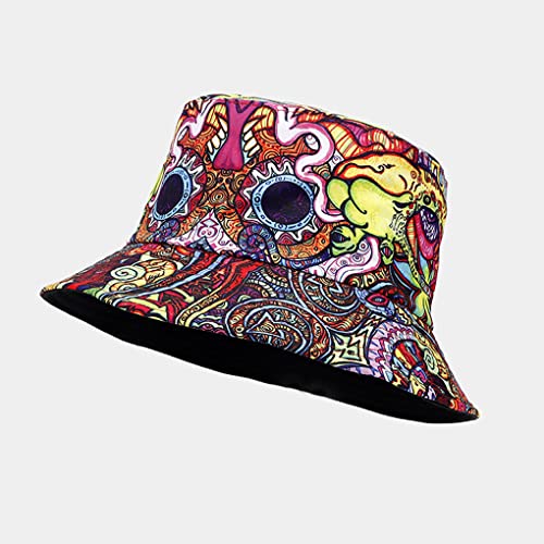Image of Quanhaigou Bucket Hats Unisex Summer Travel Beach Fisherman Cap for Men Women Teens (Colourful)