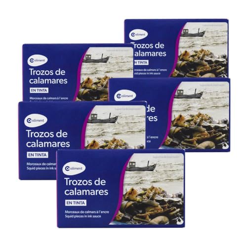 Calamares en su tinta trozos 115 g pack de 5