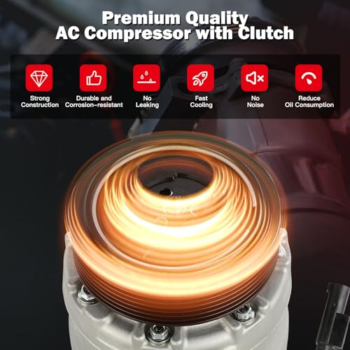 Image of CCIYU AC Compressor w /Clutch for BMW 535i GT 3.0L 2010
