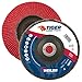 Weiler 50109 Saber Tooth Abrasive Flap Disc, Angled, Phenolic Backing, 7/8" Arbor, Ceramic, 7" Diameter, 40 Grit