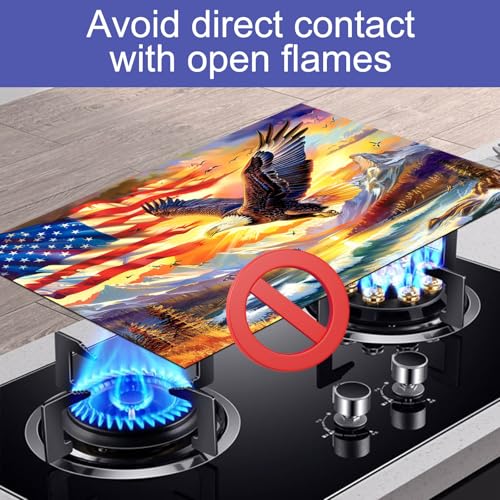 Image of HOMETITUTE American Eagle Stove Top Cover 28x20 Heat Resistant Protector