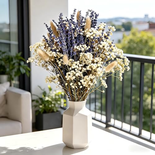 Ramo de flores secas de lavanda, 70 piezas, decoración natural boho miniatura 3