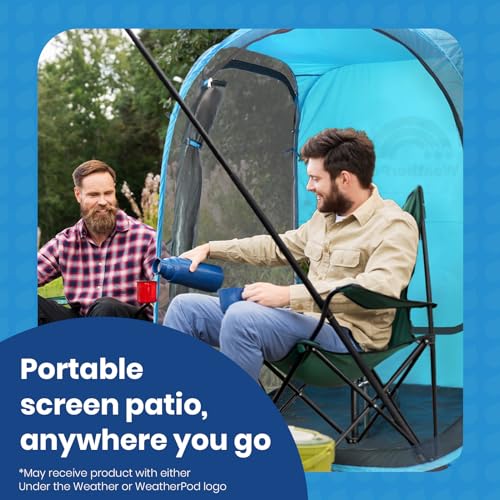 WeatherPod® MyPod™ Mesh X-Large 1-2 Person Pop-Up Sports Shelter, Silver by Under the Weather - Image 2