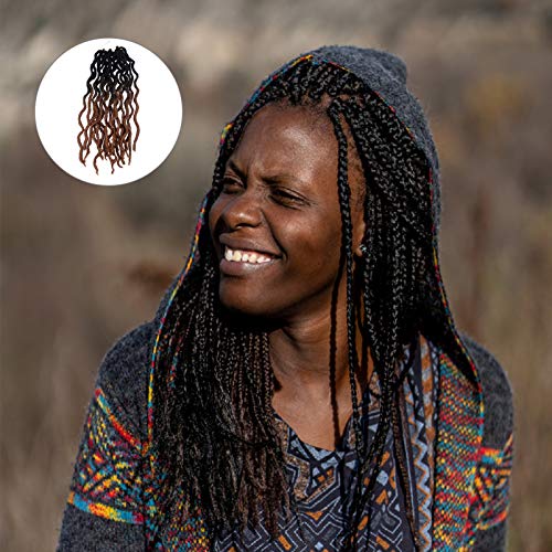 Lurrose Peruca Dreadlock de Crochíª Extensío de Cabelo Trançada Peruca Encaracolada Trança Africana