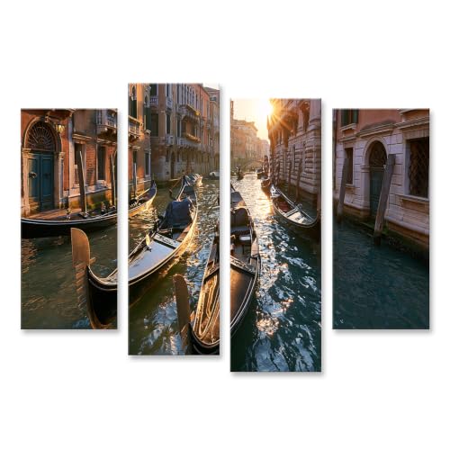 Tableau sur toile islandburner : sublimez un mur vide avec 4 pièces de voyage