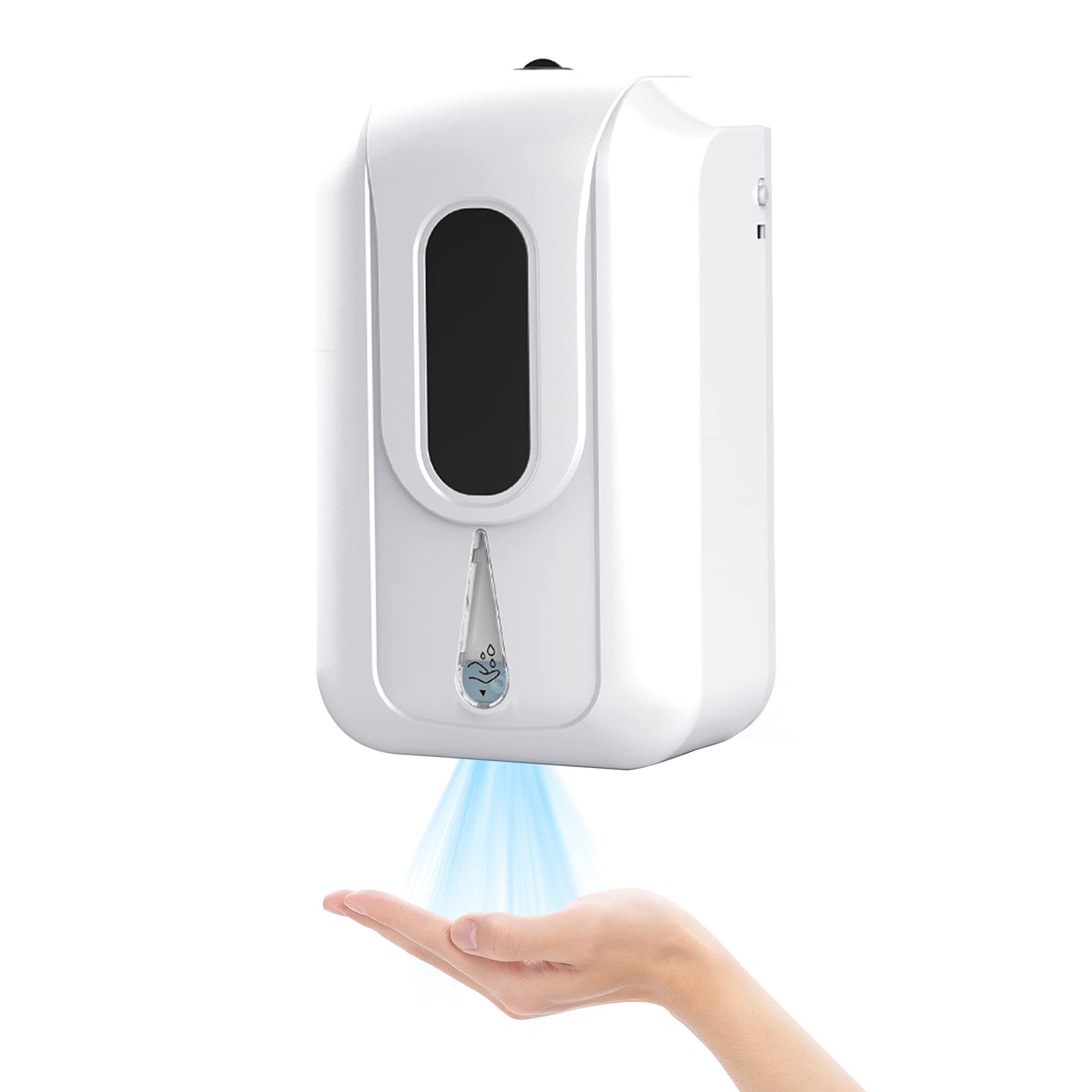 Automatic Soap Dispenser 2200ml High acity Wall-Mounted Soap Dispensers Touchless Dispenser with Dual Power Supply Methods for Home Hotel Shop g Malls School Office(WhiteSpray Type) -Layfoo