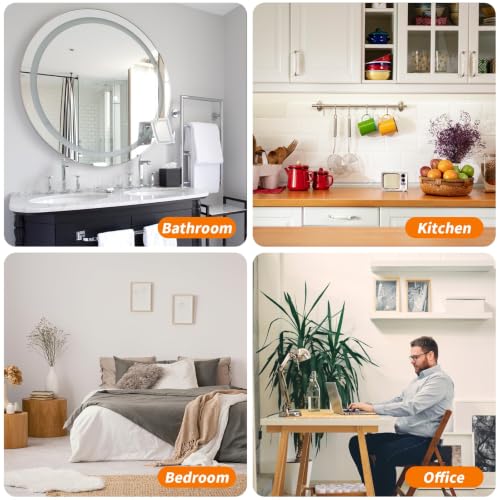 Image of 24 PCS Picture Hangers Without Nails, Wall Hangers Without Nails, Adhesive Wall Hooks, to use Inside Kitchen, Bathroom, Home and Office