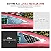 DLOVEG Rear Side Window Louvers Compatible for Honda Accord 2022 2021 2020 2019 2018 Accesories Sport Style Air Vent Cover (Bright Black)