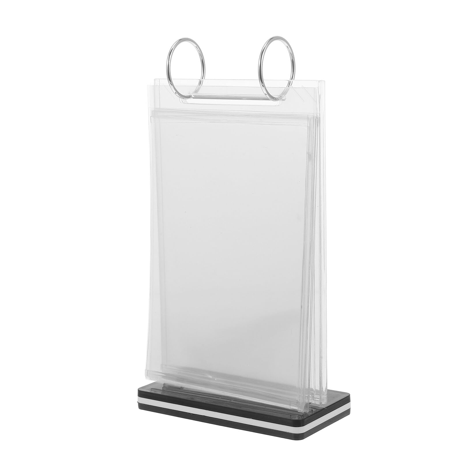jojofuny 5 Piezas Soporte Transparente para Menús y Carteles Exhibidor para Restaurante Tienda Portaprecios y Versátil para Publicidad y Brochures