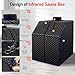 RRGFB Infrared Sauna Box for Home, Portable Personal Dry Sauna for Relaxation, Detoxification, Carbon Crystal Heating, 9 Levels, 3.3'x2.9'x2.6'