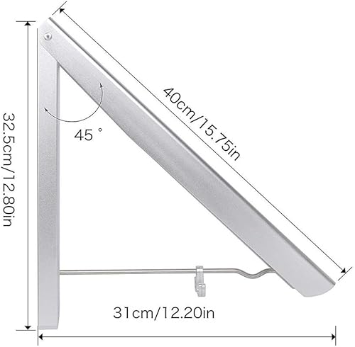 Miniatura 2 de Perchero retráctil para ropa para lavandería, colgador de ropa para montar en la pared, plegable, de aluminio, organizador de almacenamiento para el