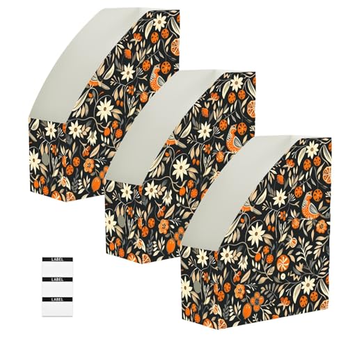 Dossiers pliables orange pour stopper le désordre des magazines