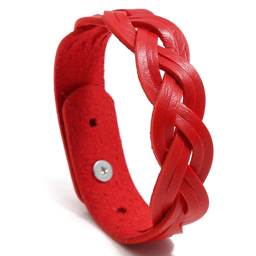 Bracelet en cuir tisse de qualité supérieure au style rétro et épuré pour étudiant