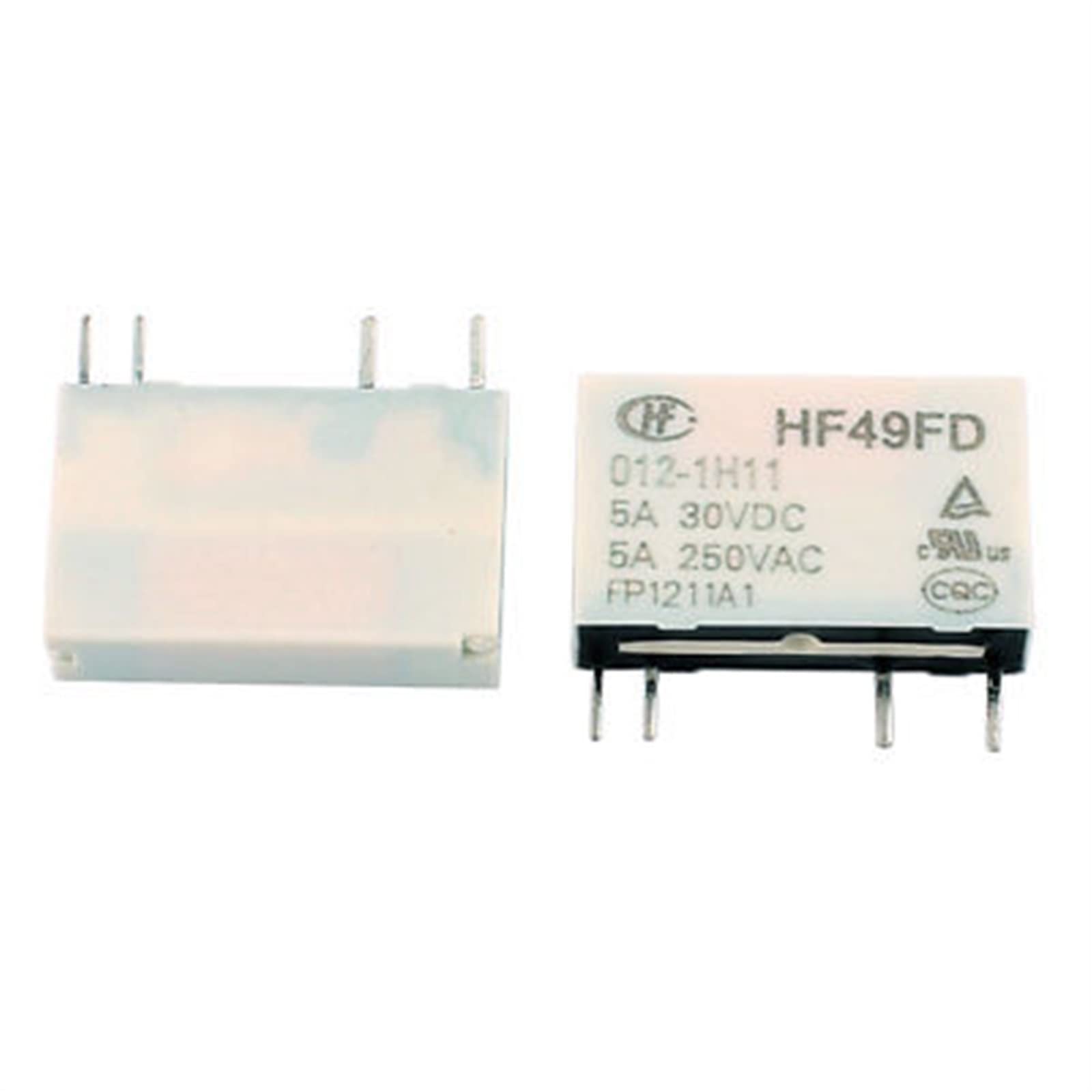 Relais de puissance HF49FD pour remplacer composant 12V sur circuit imprimé 4 broches