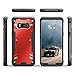 Zizo Proton 2.0 Series Compatible with Samsung Galaxy S8 Case Military Grade Drop Tested with Tempered Glass Screen Protector Black RED