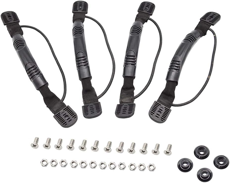 Plastic Pull Handle Side Bracket, Side Carry Handle for Canoe Boat 2 Pairs with Screws