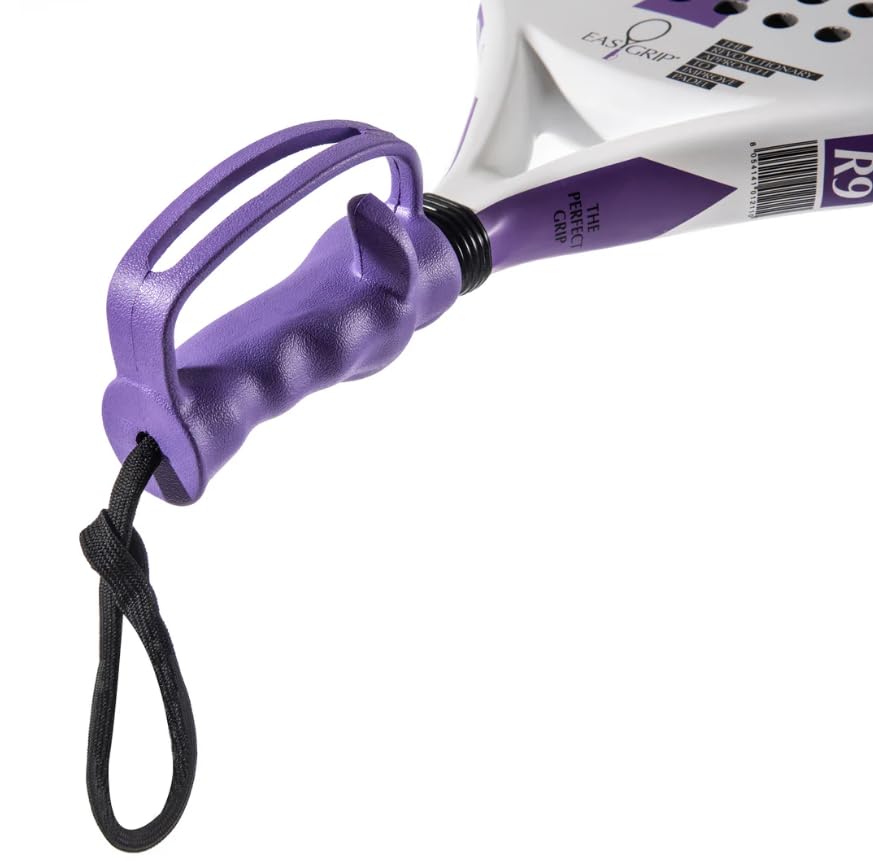EasyGrip R9 Light Rakieta do padla z prawej strony, włókno szklane 350 g, ergonomiczny uchwyt EasyGrip z miękkiej pianki EVA, szeroki Sweetspot, lekki i precyzyjny, komfort i profesjonalna kontrola