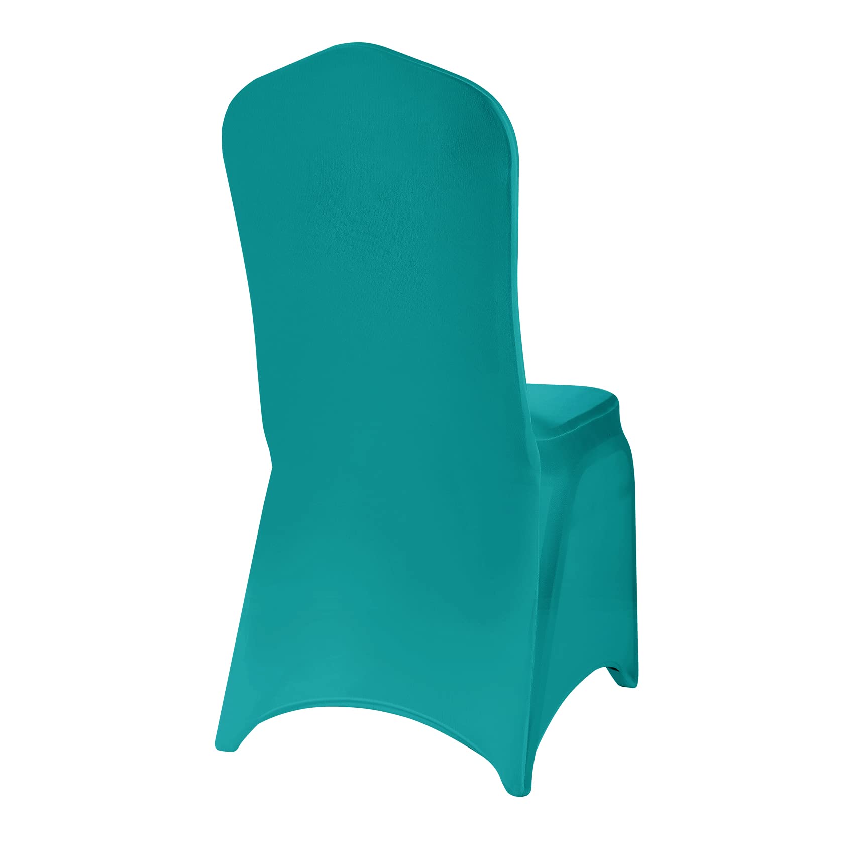 12 fundas para sillas, fundas de silla, fundas para sillas de salón, funda de silla extraíble, lavable, protector elástico, para fiestas, banquetes, eventos de boda, hotel (turquesa)