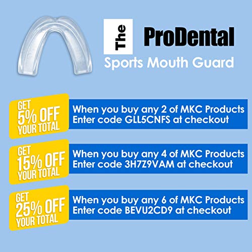 Prodental Sports Mouth Guard (2 Pack) | No Bpa Soft Material, Made In Usa | Customizable For Comfort - Fits Any Size Mouth Age 12+ | Athletic Teeth Mouth Guards Designed For Maximum Protection #TOP4