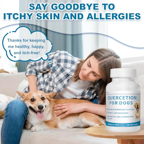 Image of Quercetin with Bromelain for Dogs - Supports Immune Function, Reduces Itching & Inflammation, Promotes Antioxidant Defense, 3.5 oz Powder