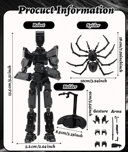 Image of Action Figure, Unassembled Action Figure Toys for Collectors, DIY Action Figure with Display Base, Premium Collectible Action Figure Toys for Display & Play (13.5 x 5 x 2 cm)