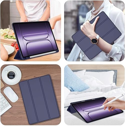 Image of TGK Case for OnePlus Pad 3 13.2 inch Tablet, Pad 2 Pro, Pad 4 Pro Case Trifold Smart Stand Cover (Blue)