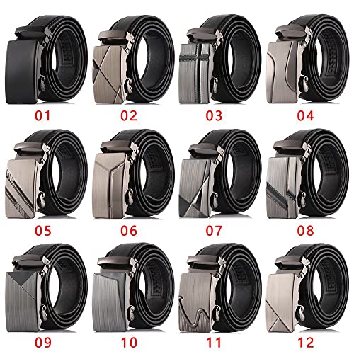 PU Belts Luxury Ratchet Waistband Strap Men Military Automatic Buckle(5)2
