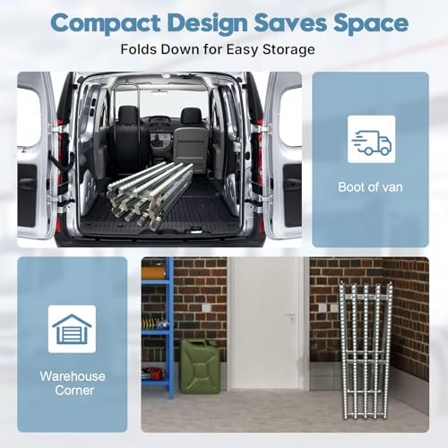 Heavy Duty Industrial Roller Conveyor System - Stainless Steel Conveyor Table for Warehouse & Loading Dock - 118" x 19.6" Durable Roller Solution